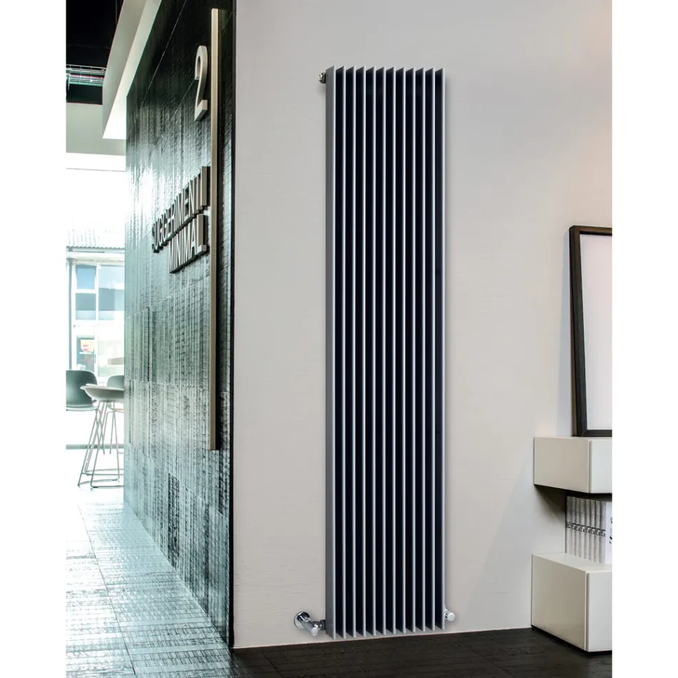 Hydraulic Radiator with Double Series of Flat Elements Made in Italy - Macedonia Viadurini