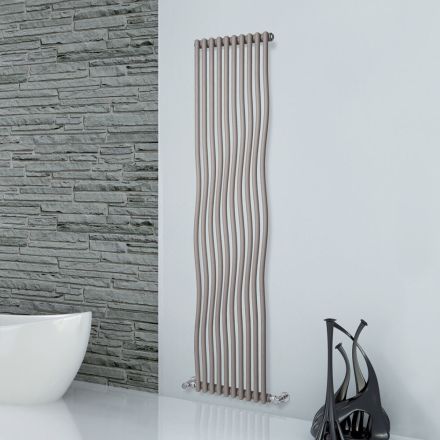 Hydraulic Radiator with Curved Vertical Elements Made in Italy - Ribes Viadurini