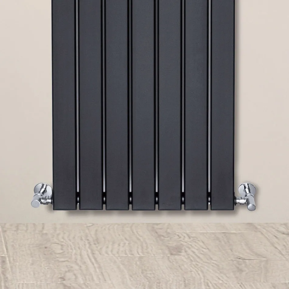 Hydraulic Radiator with Single Series of Flat Elements Made in Italy - Zabaione Viadurini