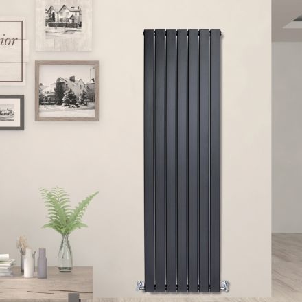 Hydraulic Radiator with Single Series of Flat Elements Made in Italy - Zabaione Viadurini