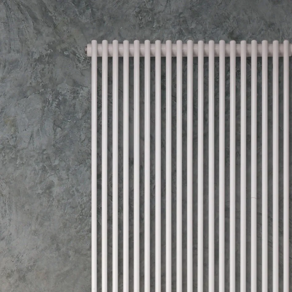 Hydraulic radiator with a series of vertical elements made in Italy - carbon Viadurini