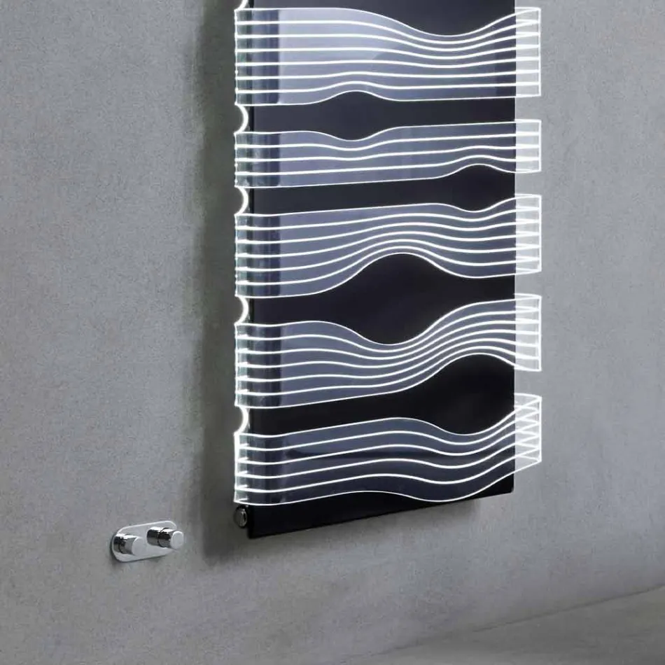 Design Hydraulic Radiator for Lounge or Bathroom with Led 839 W - Shine Viadurini