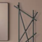 Steel Hydraulic Radiator with Round Section Pipes Made in Italy - Random Viadurini