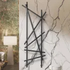 Steel Hydraulic Radiator with Round Section Pipes Made in Italy - Random Viadurini