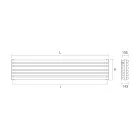 Hydraulic Radiator in Steel Pure White Finish Made in Italy - Biscuits Viadurini