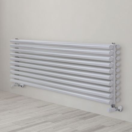 Hydraulic Radiator in Steel Pure White Finish Made in Italy - Biscuits Viadurini