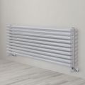 Hydraulic Radiator in Steel Pure White Finish Made in Italy - Biscuits