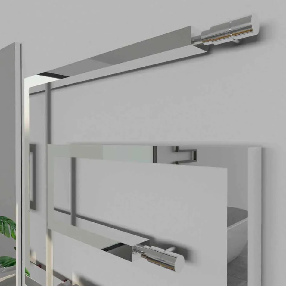 Hydraulic decorative radiator in brushed stainless steel Snake by Scirocco H Viadurini