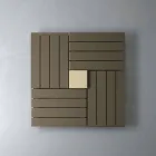 Square design hydraulic trim made in Italy Square Scirocco H Viadurini