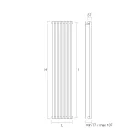 Hydraulic Radiator Made in Carbon Steel Made in Italy - Cannoli Viadurini