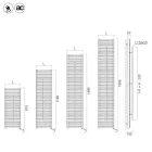 Carbon Steel Radiator with Towel Rail Made in Italy - Lux Viadurini