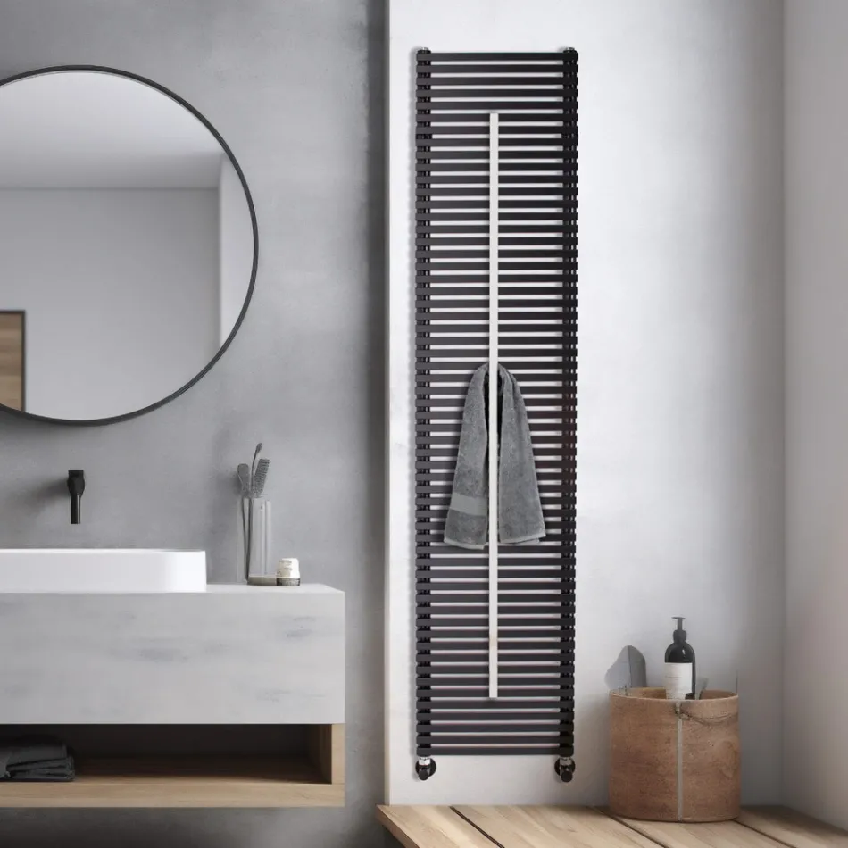 Lux Mixed Radiator with Steel Towel Rail Made in Italy Viadurini