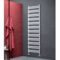 Mixed heated towel rail in carbon steel Made in Italy - Bavarian