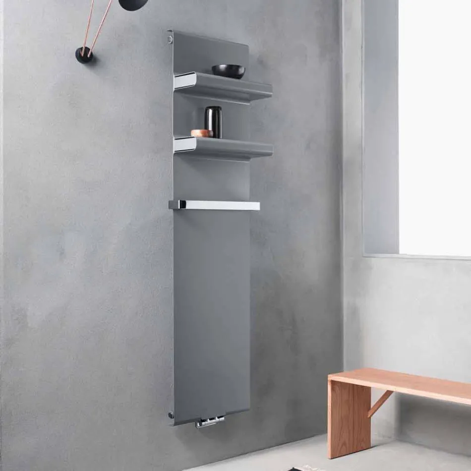 Radiator Towel Rack Vertical Design Hydraulic up to 719 watts - Rebel Viadurini