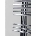Electric heated towel rail in chromed steel design 700 W - Peacock Viadurini