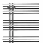Electric heated towel rail in chromed steel design 700 W - Peacock Viadurini