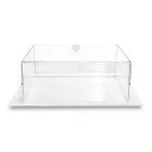 Transparent Plexiglass Square Cake Pan Made in Italy 2 Sizes - Crotone Viadurini