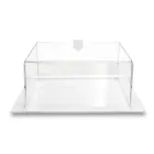 Transparent Plexiglass Square Cake Pan Made in Italy 2 Sizes - Crotone Viadurini
