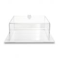 Transparent Plexiglass Square Cake Pan Made in Italy 2 Sizes - Crotone