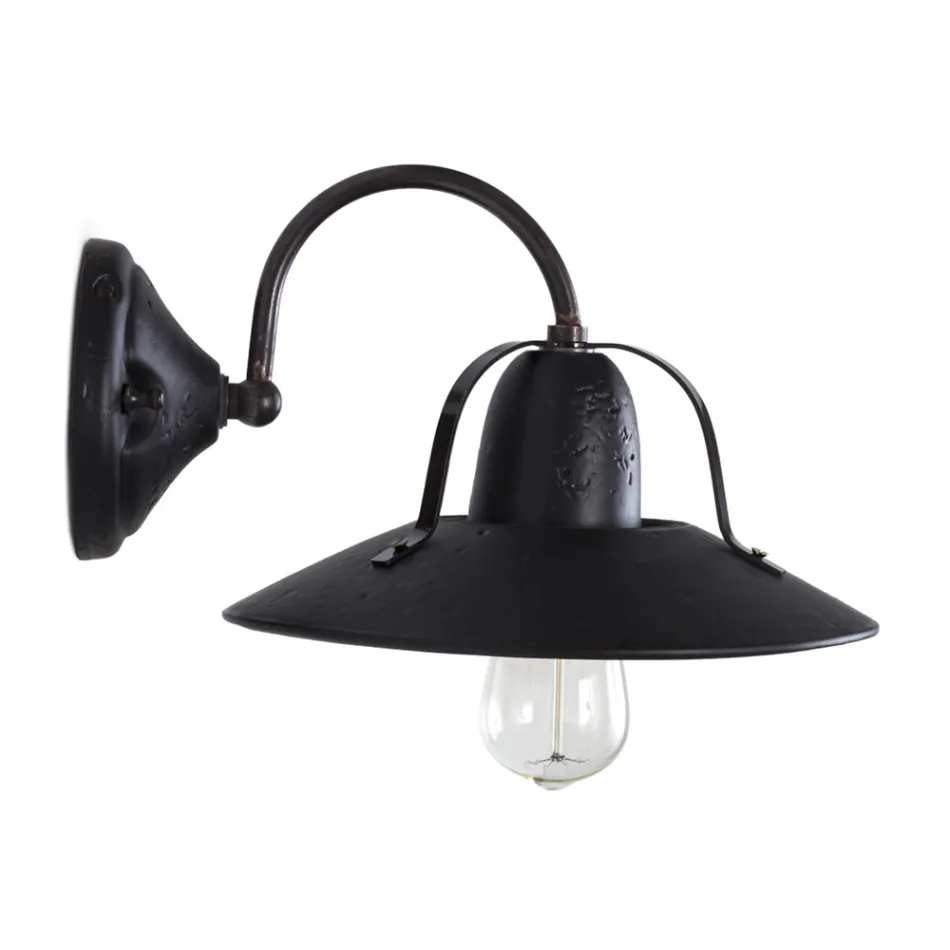 Toscot Asiago handmade terracotta wall lamp made in Tuscany Viadurini