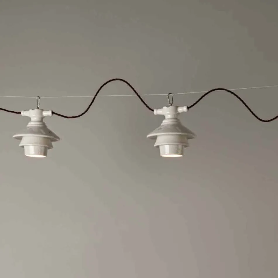 Toscot Battersea suspended lamp with terracotta plate Viadurini