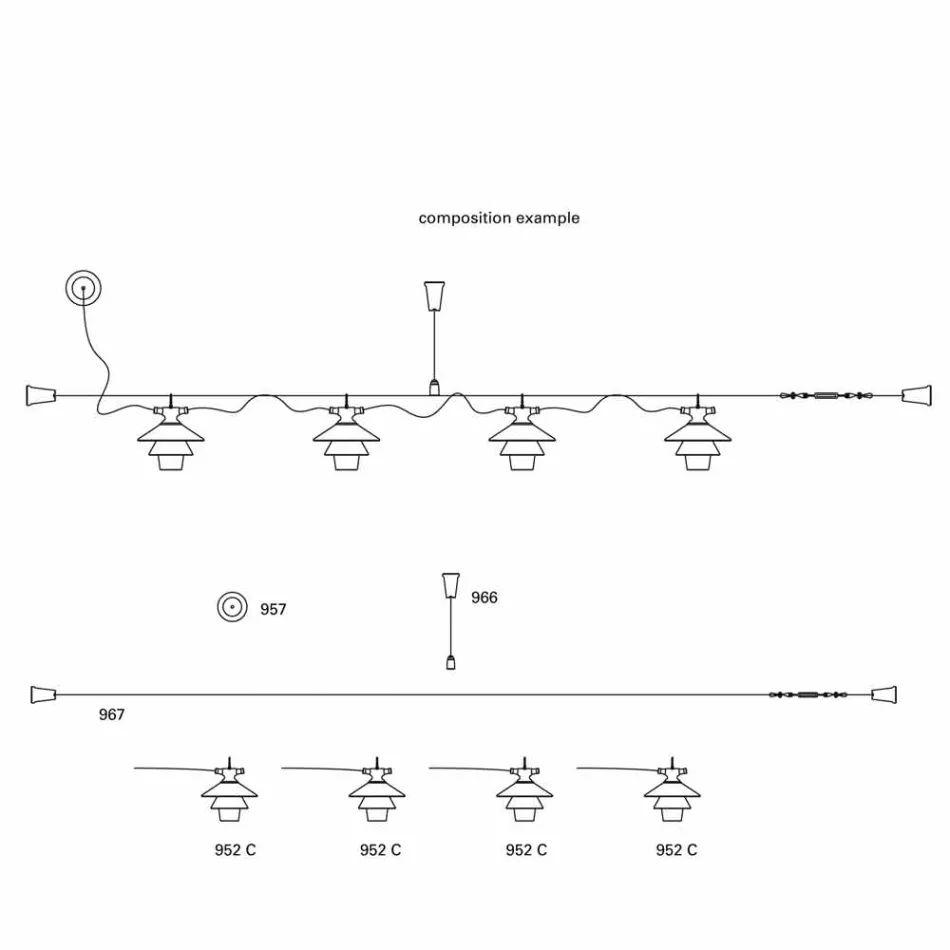 Toscot Battersea suspended lamp with terracotta plate Viadurini
