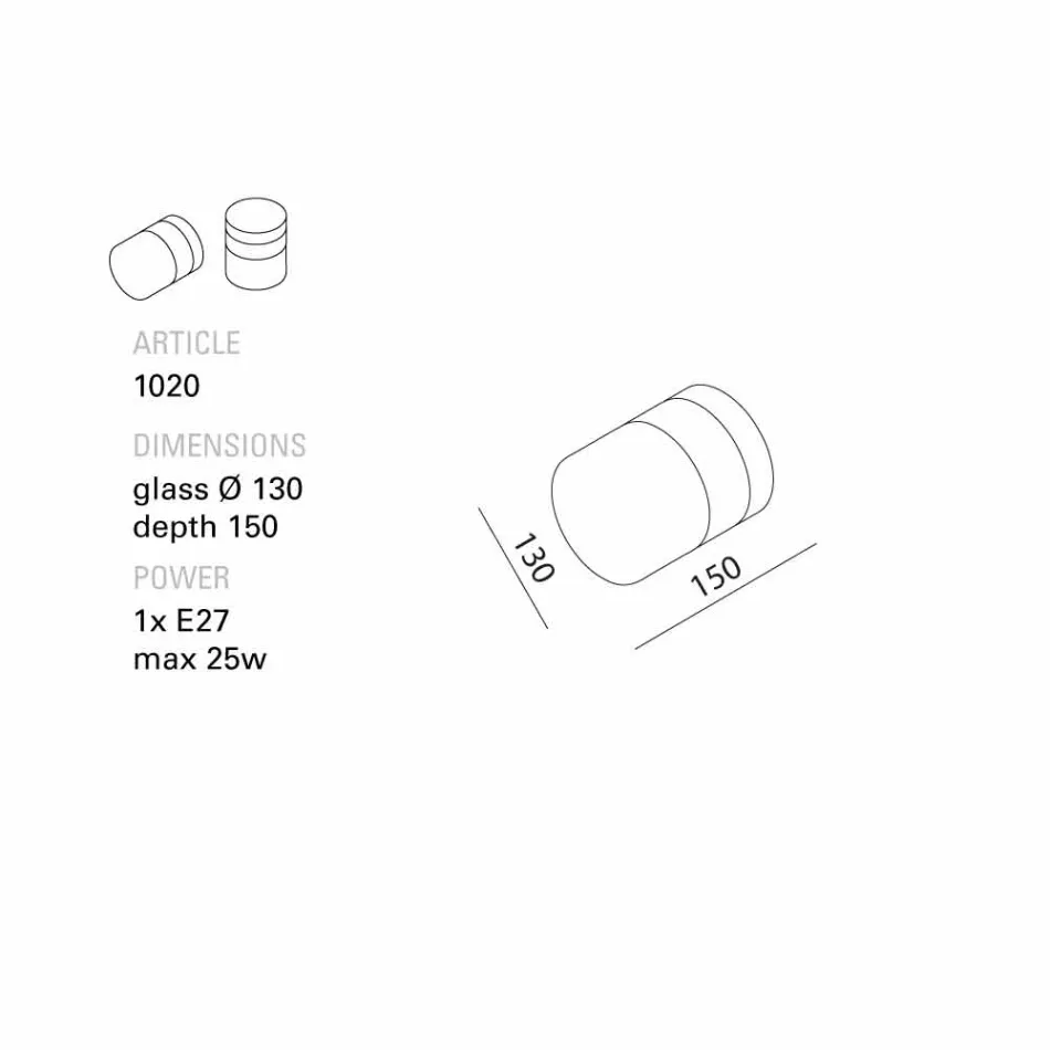 Toscot Chapeau! Handmade wall / ceiling lamp made in Tuscany Viadurini