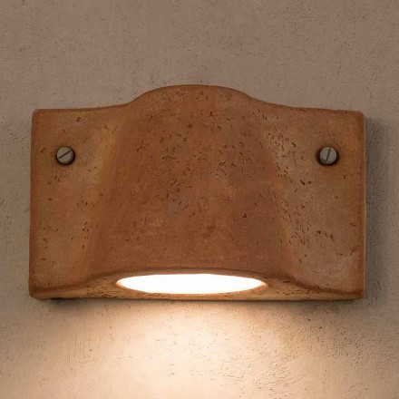 Toscot Lido indoor / outdoor terracotta wall lamp made in Italy Viadurini