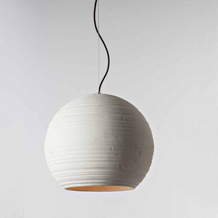 Toscot Newton contemporary handmade terracotta pendant lamp Viadurini