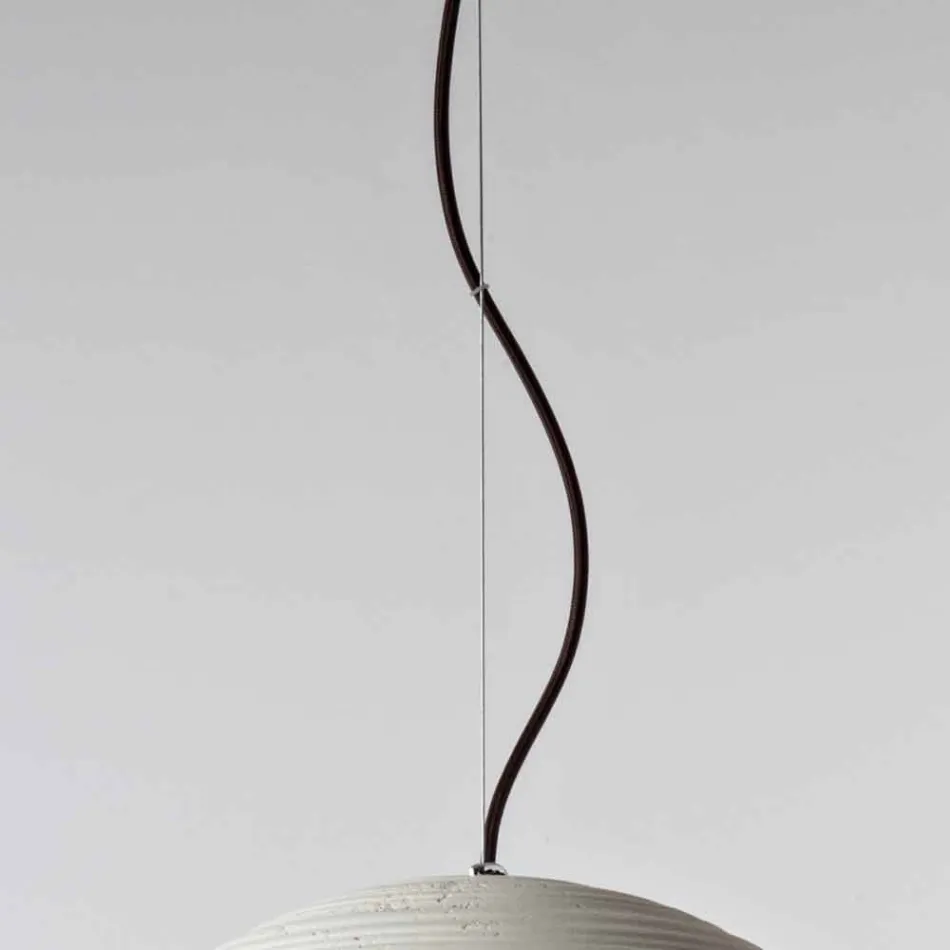 Toscot Newton contemporary handmade terracotta pendant lamp Viadurini