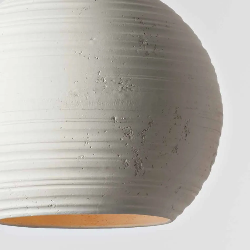 Toscot Newton contemporary handmade terracotta pendant lamp Viadurini