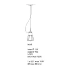 Toscot Novecento terracotta pendant lamp with rosette Viadurini