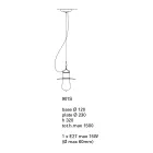 Toscot Novecento terracotta suspension lamp with rosette Viadurini