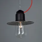 Toscot Novecento terracotta suspension lamp with rosette Viadurini