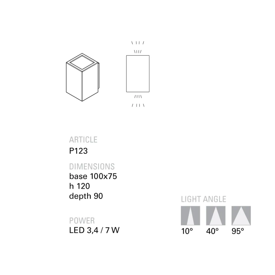 Toscot Smith handmade terracotta LED garden wall light Viadurini