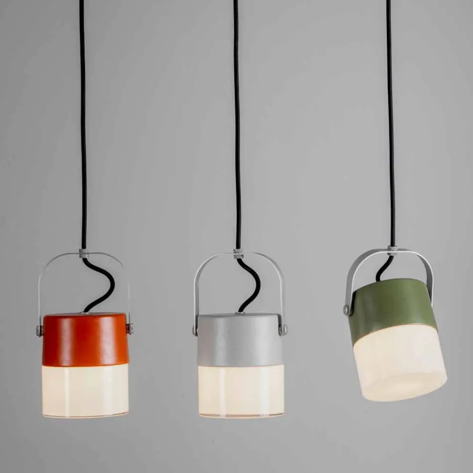 Toscot Swing blown glass pendant lamp made in Tuscany Viadurini