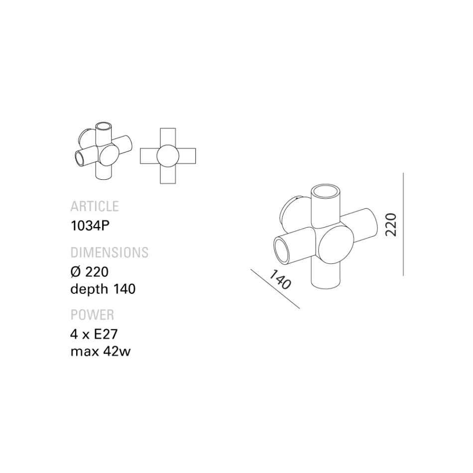 Toscot Traffic wall lamp in ceramic different finishes produced in Tuscany Viadurini