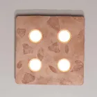 Toscot Vivaldi design wall lamp in terracotta made in Italy Viadurini