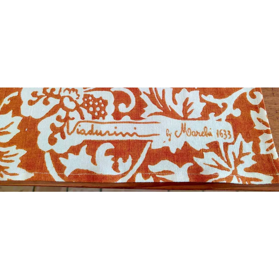 Hand-Printed Artistic Tablecloth Unique Piece of High Italian Craftsmanship Viadurini