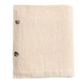 Modular Tablecloth in Colored Linen with Buttonholes and 10 Buttons - Mediterranea