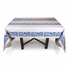 Tablecloth of Art with Hand Printed Design of High Italian Craftsmanship - Trademarks Viadurini