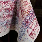 Tablecloth of Italian Art with Hand Printed Cotton One Piece - Brands Viadurini