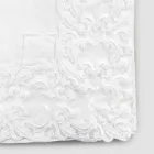 White or Butter Linen Tablecloth with Farnese Lace Rectangular Design - Kippel Viadurini