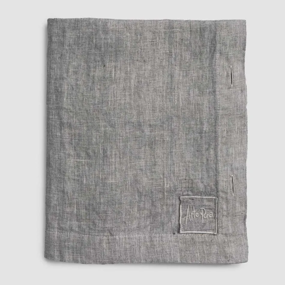 Rectangular Linen Tablecloth with Buttonholes and 10 Buttons, Luxury - Mediterranean Viadurini