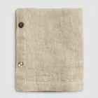 Rectangular Linen Tablecloth with Buttonholes and 10 Buttons, Luxury - Mediterranean Viadurini