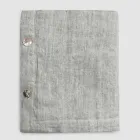 Rectangular Linen Tablecloth with Buttonholes and 10 Buttons, Luxury - Mediterranean Viadurini