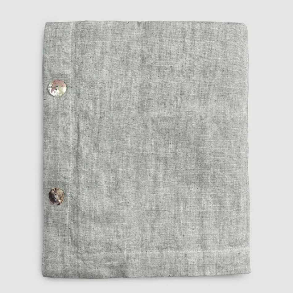 Rectangular Linen Tablecloth with Buttonholes and 10 Buttons, Luxury - Mediterranean Viadurini
