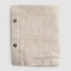 Rectangular Linen Tablecloth with Buttonholes and 12 Luxury Buttons - Mediterranean Viadurini
