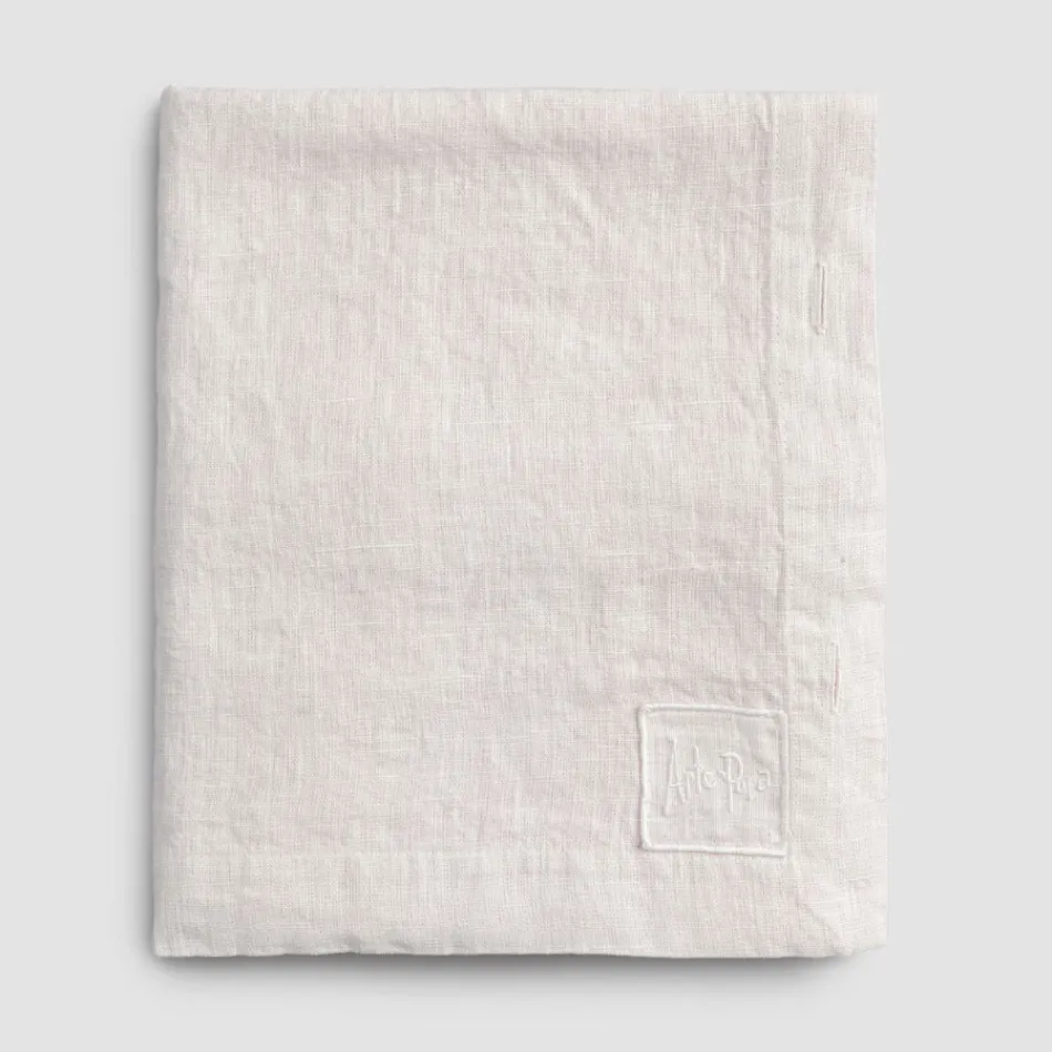 Rectangular Linen Tablecloth with Buttonholes and 12 Luxury Buttons - Mediterranean Viadurini