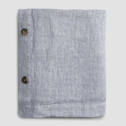 Rectangular Linen Tablecloth with Buttonholes and 12 Luxury Buttons - Mediterranean Viadurini